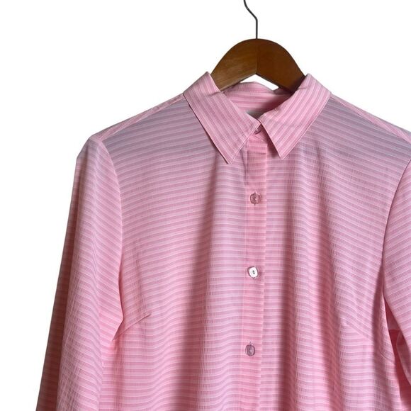 3 for $30! Tradition pink button down shirt. Size 12 - Picture 2 of 8